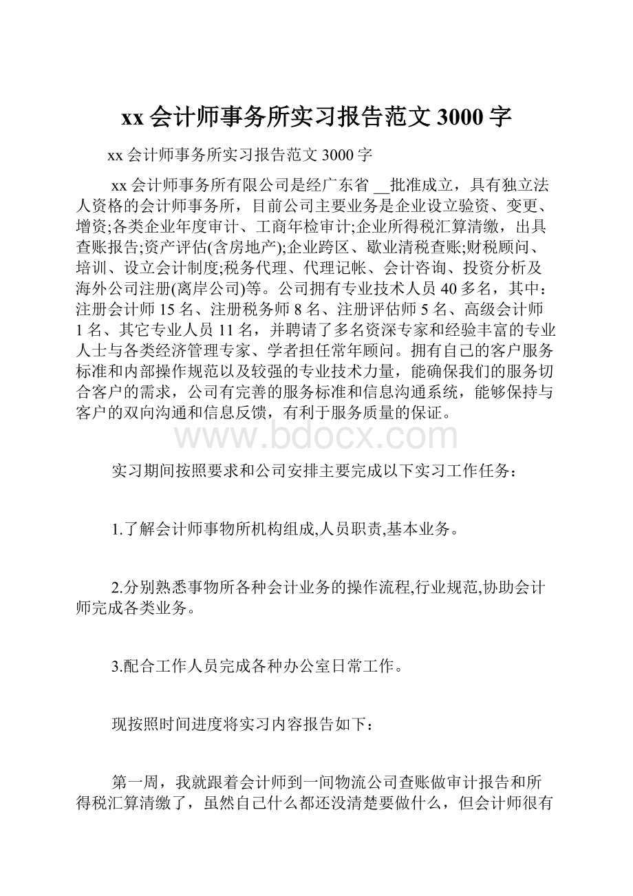 xx会计师事务所实习报告范文3000字.docx