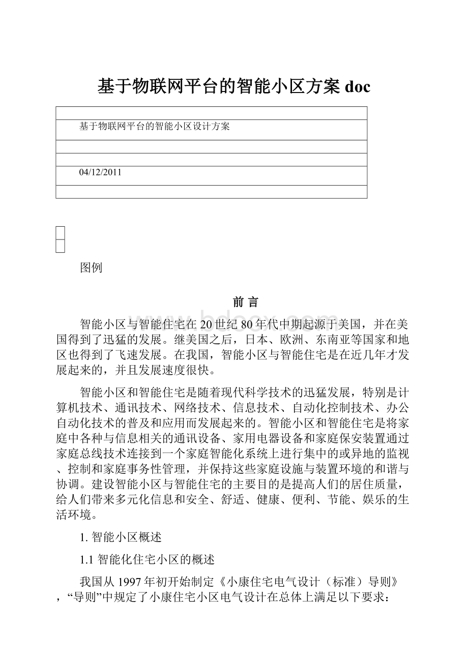 基于物联网平台的智能小区方案doc.docx