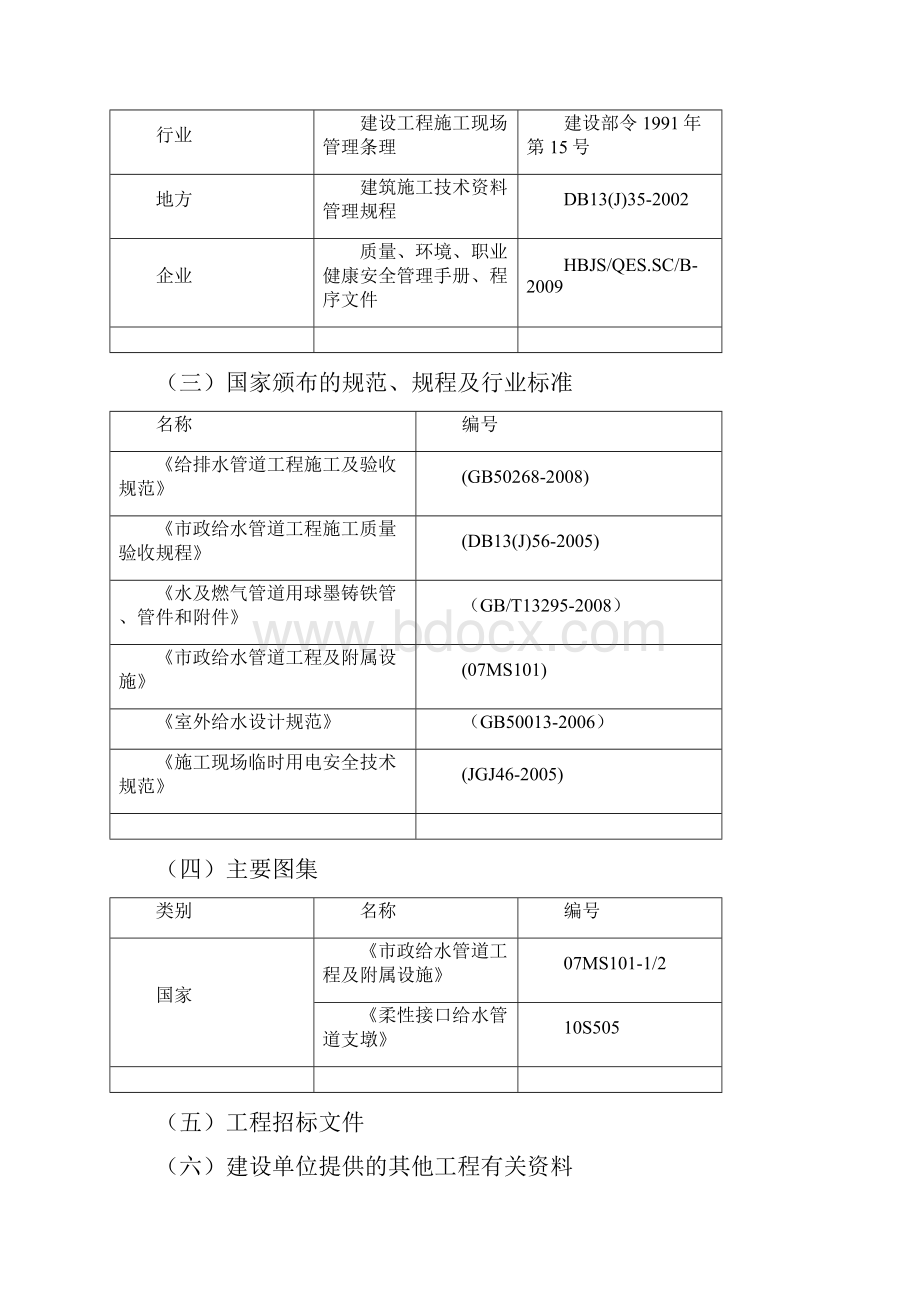 开发区南水北调输水管道和平路翠青南道工程施组.docx_第2页