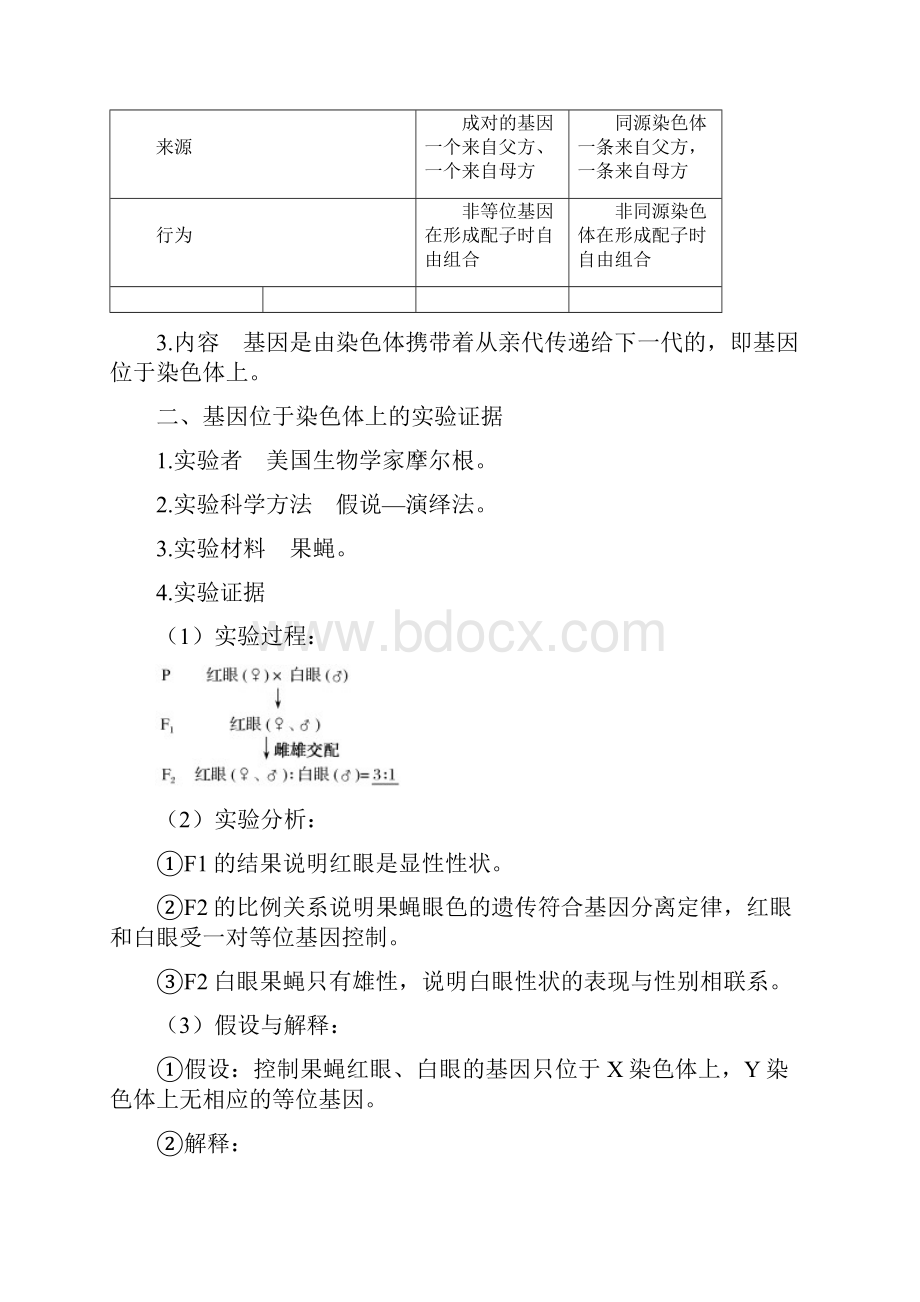 学年高中生物第2章基因和染色体的关系第2节基因在染色体上学案新人教版必修22.docx_第2页