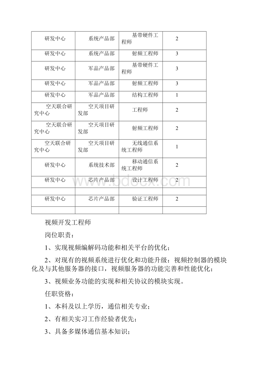 北京信威通信产业集团校园招聘信息数学与统计学院.docx_第2页