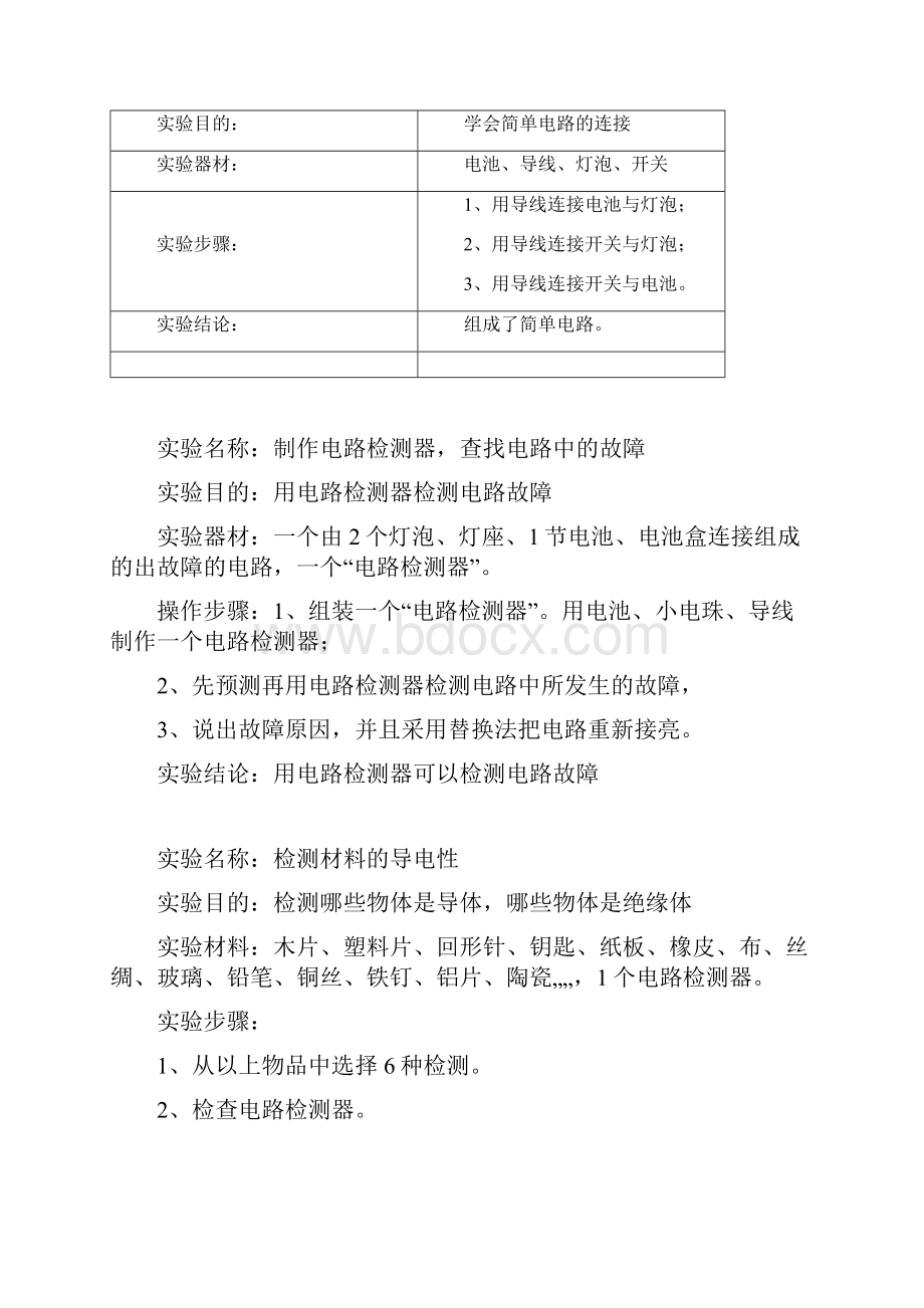 四年级下册教科版科学实验报告单doc.docx_第2页