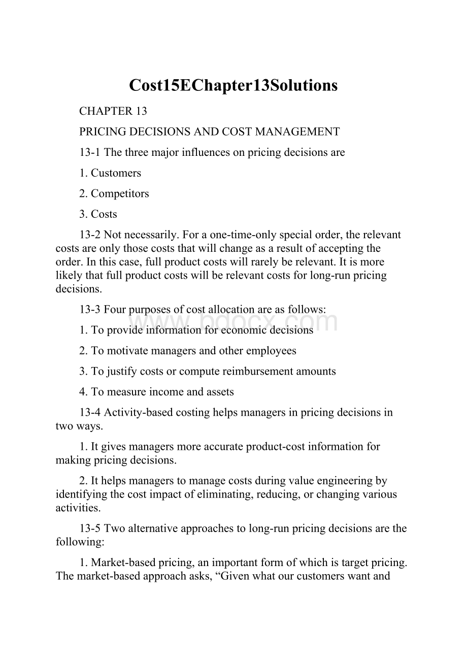 Cost15EChapter13Solutions.docx_第1页