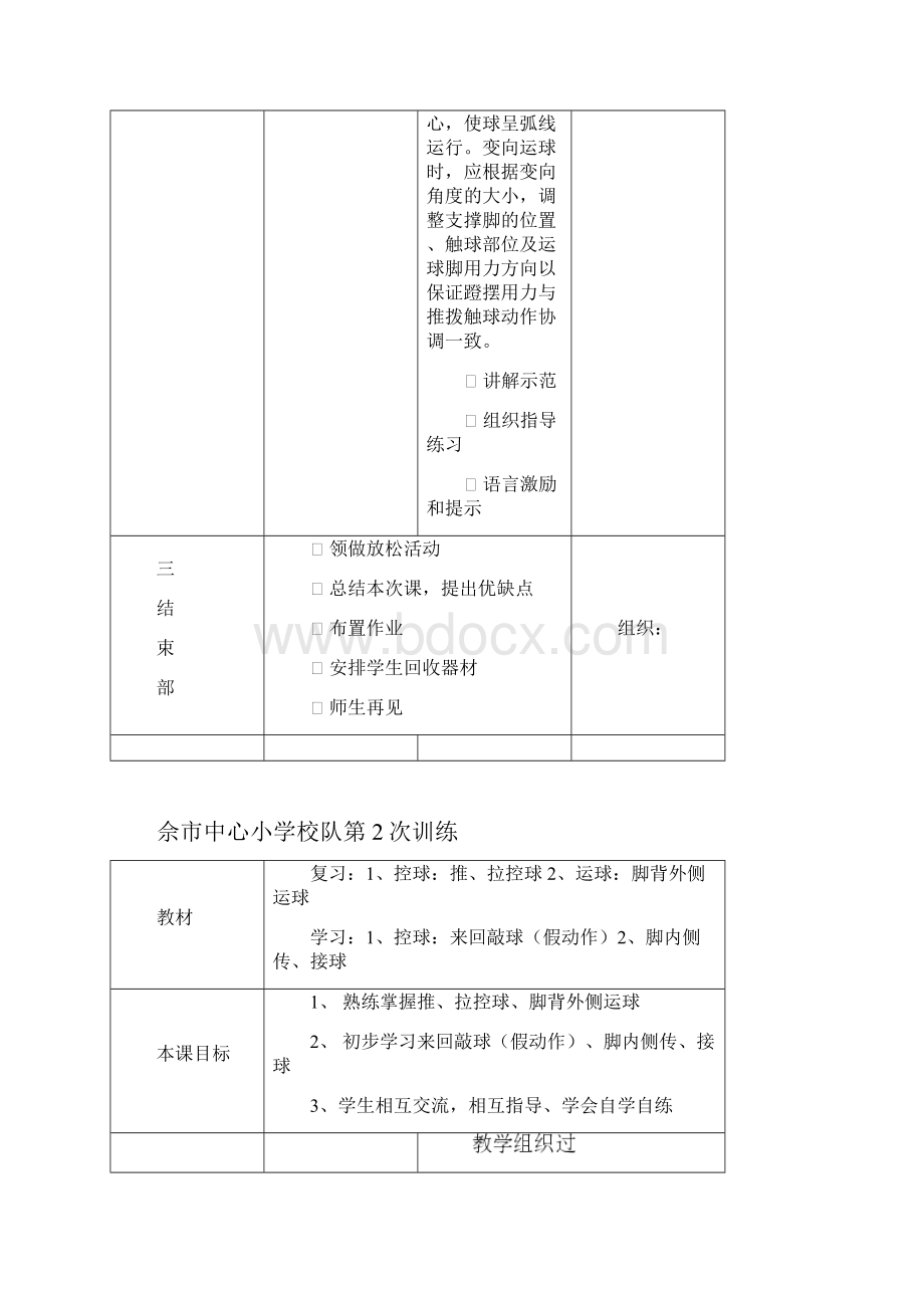 小学足球队训练教案共篇.docx_第3页