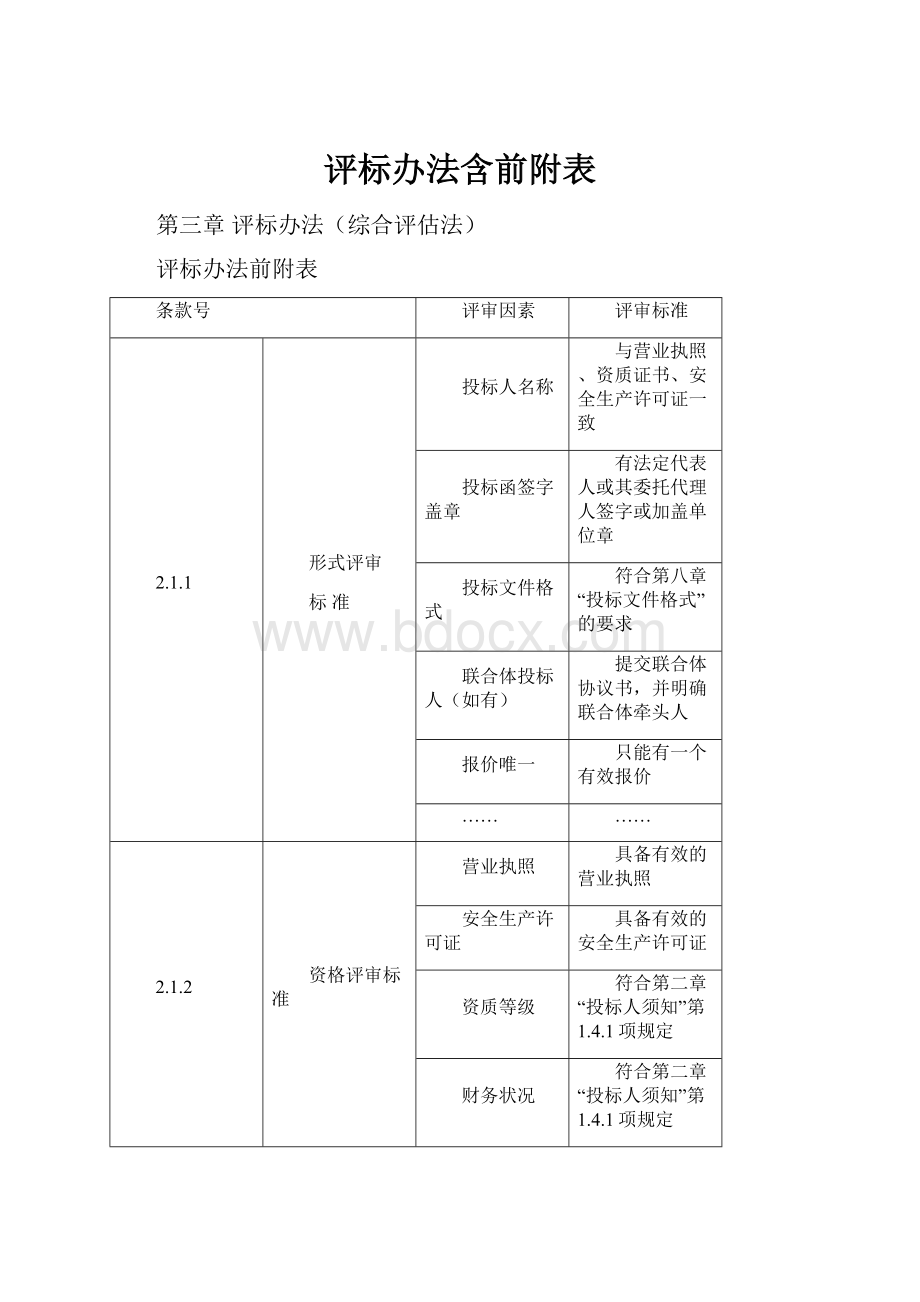 评标办法含前附表.docx