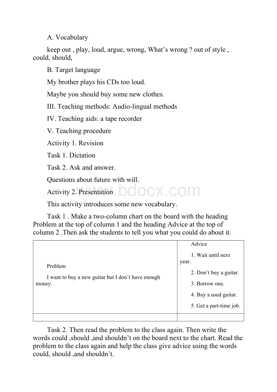 八年级英语下册Unit2 What should I do教案.docx_第2页