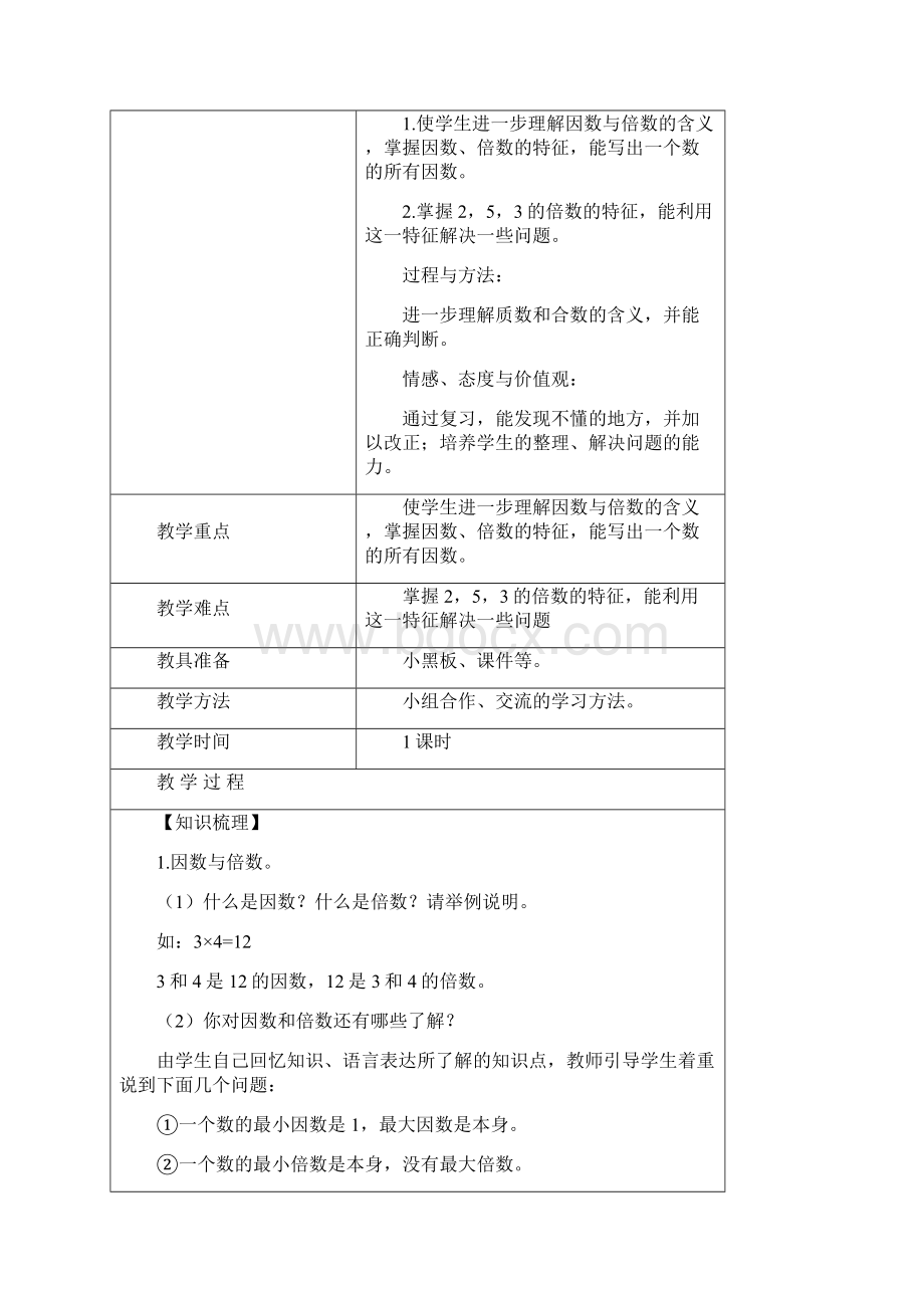 新人教版五年级数学下册第九单元总复习教案.docx_第3页