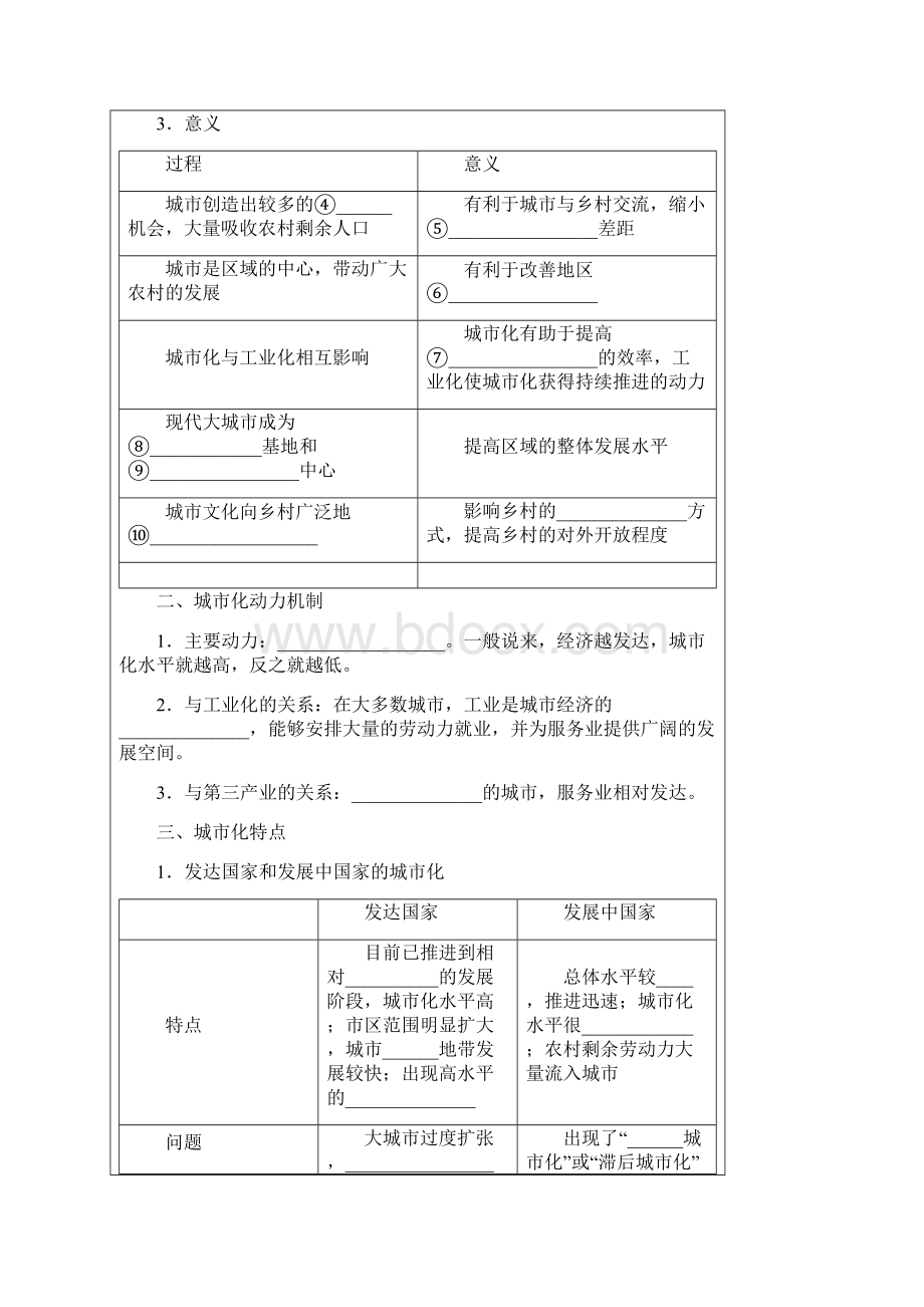 黑龙江省齐齐哈尔市高中地理 第二章 城市与环境 22 城市化过程与特点学案 湘教版必修2.docx_第2页