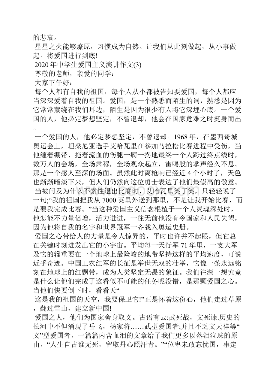 中学生爱国主义演讲作文5篇.docx_第3页