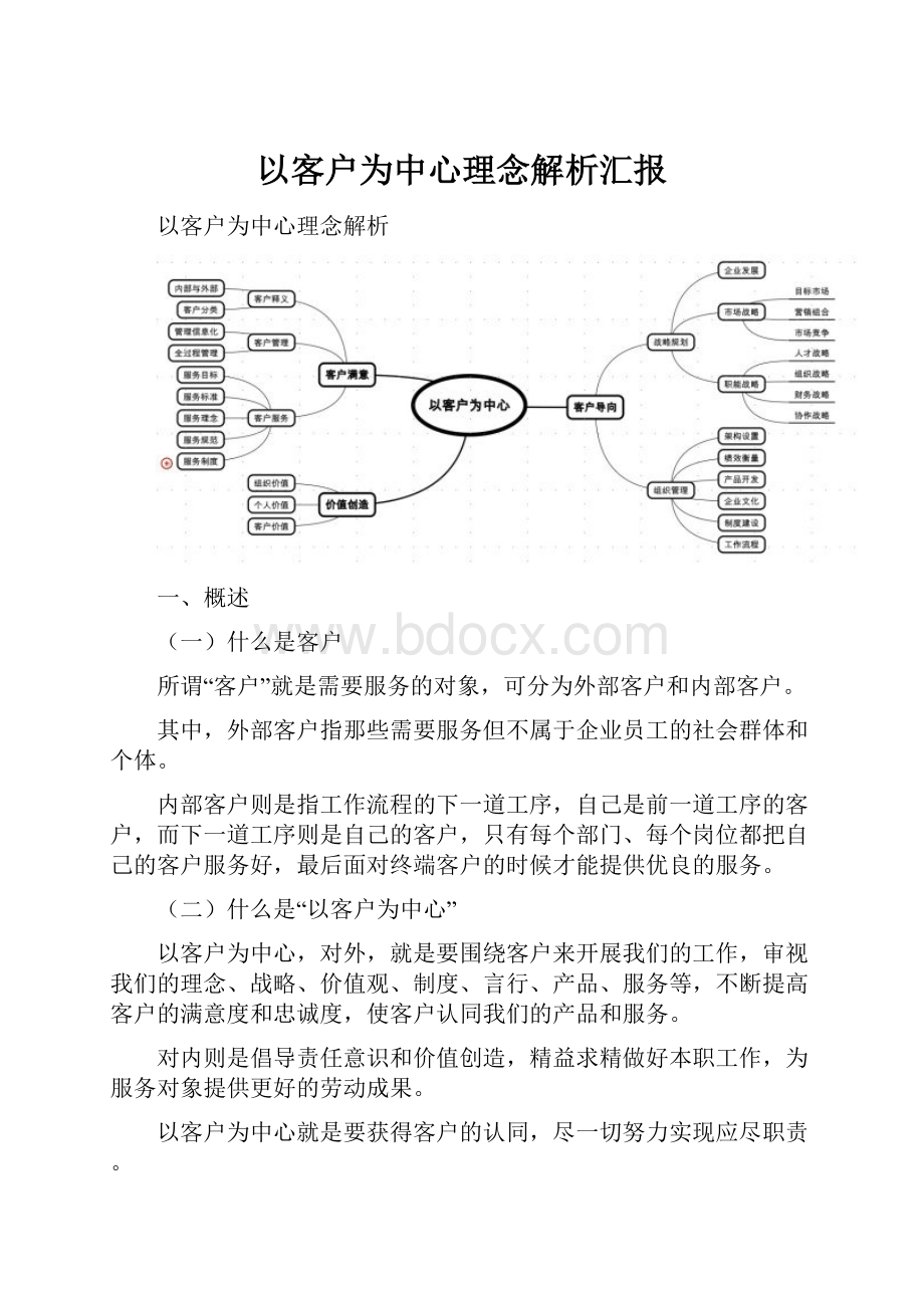 以客户为中心理念解析汇报.docx