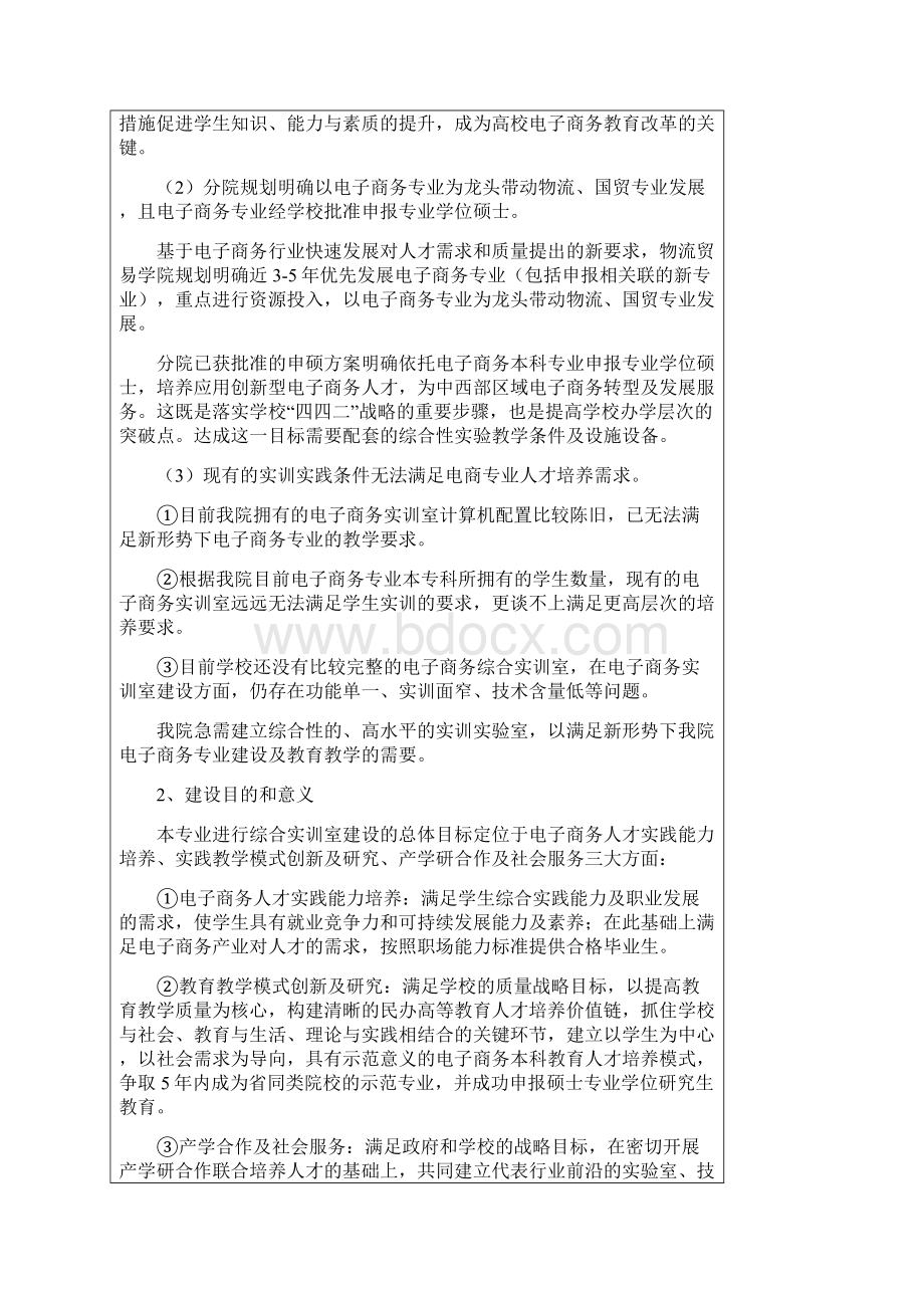 电子商务综合实训室建设申请表.docx_第3页