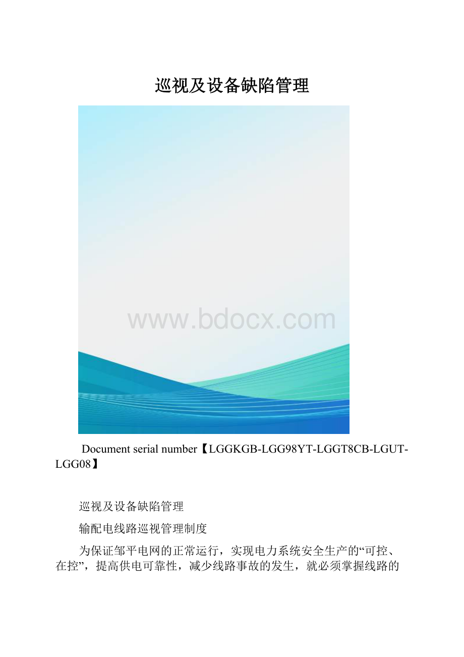 巡视及设备缺陷管理.docx