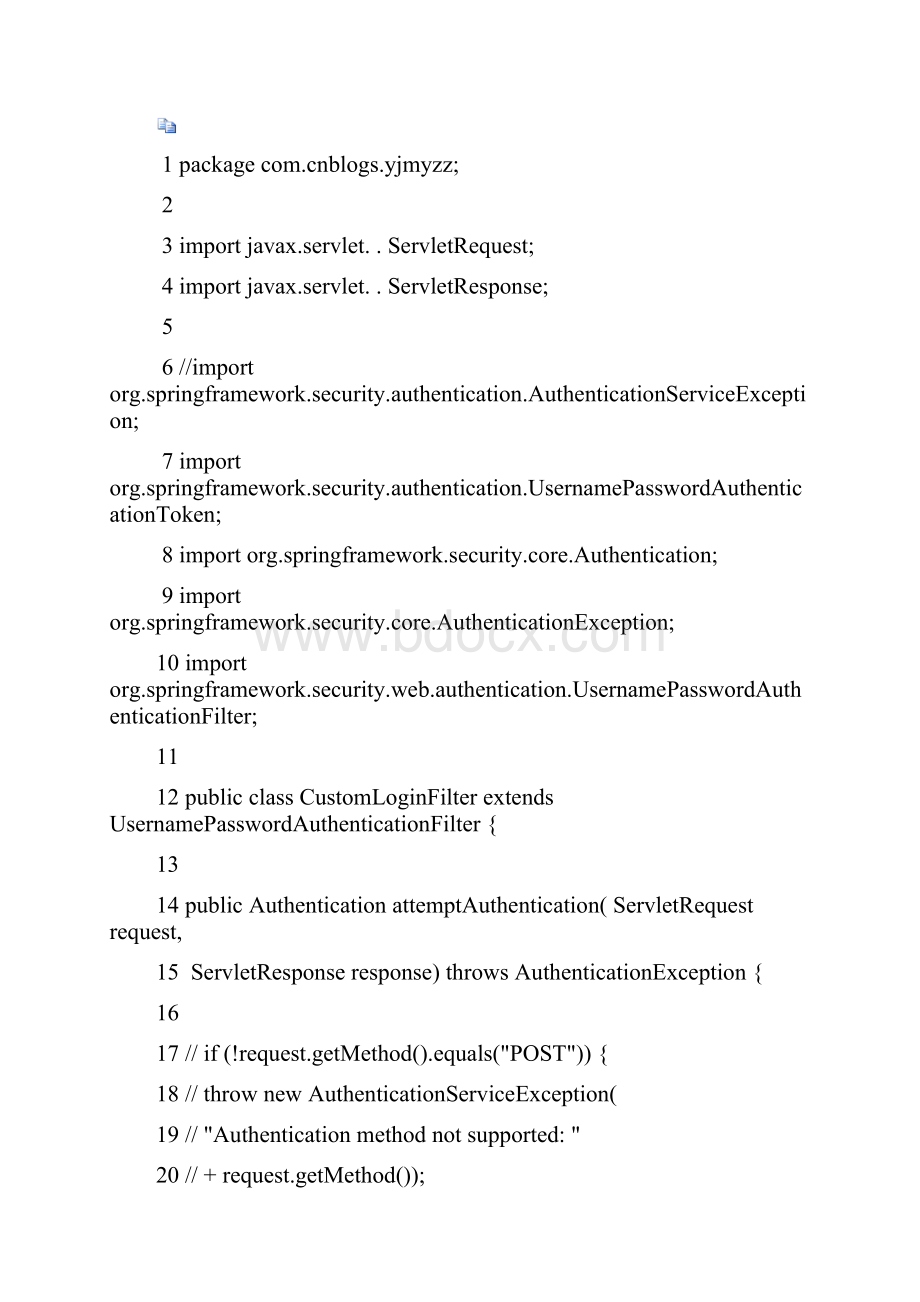 Spring Security笔记自定义LoginLogout FilterAuthenticationProvider+++.docx_第3页