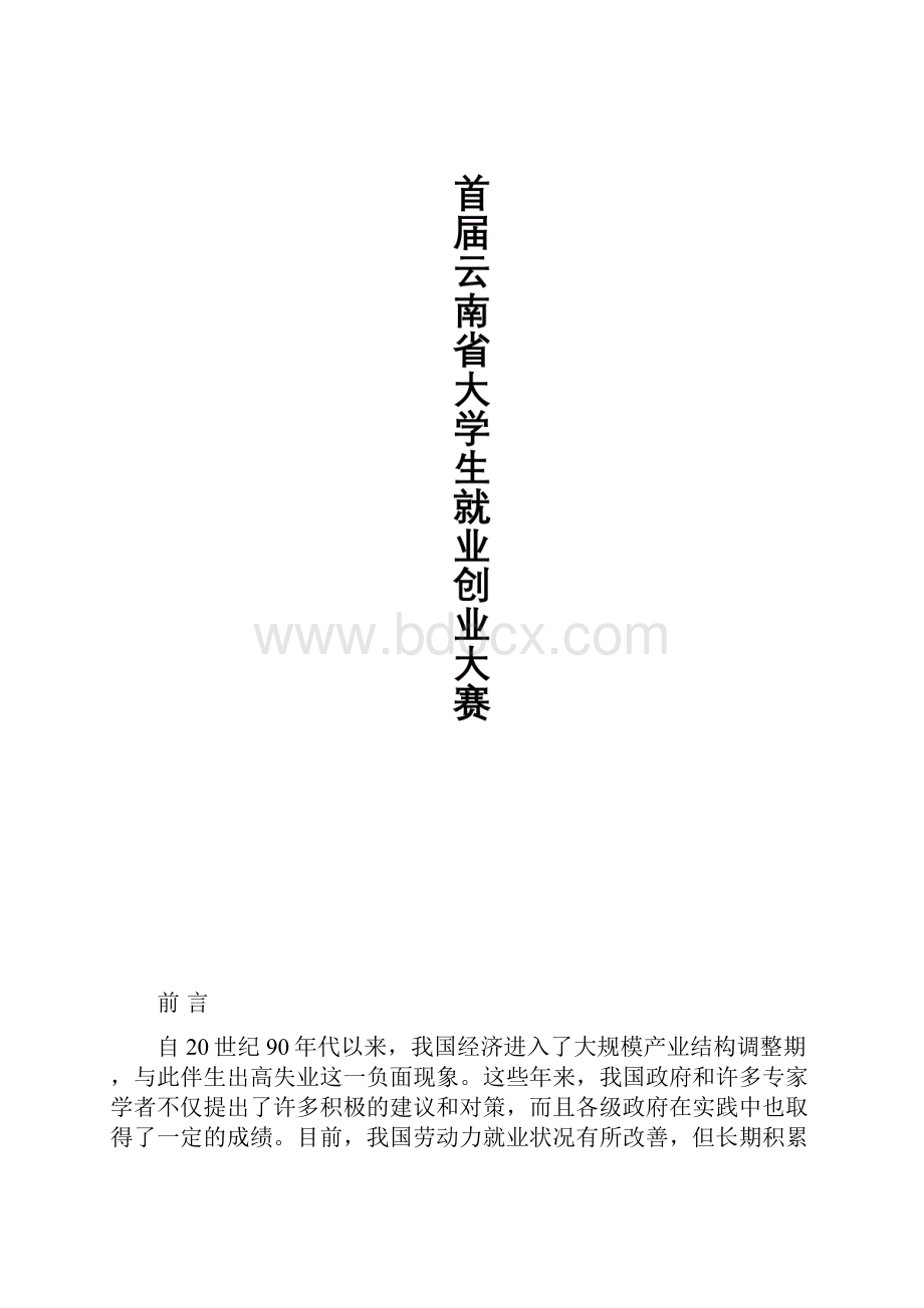 首届云南省大学生就业创业大赛.docx_第2页