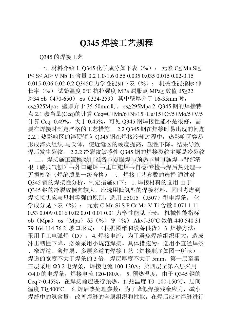 Q345焊接工艺规程.docx_第1页