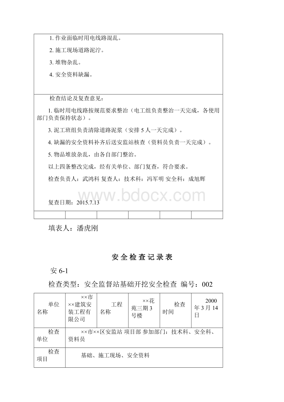 建筑施工现场安全检查记录表.docx_第3页