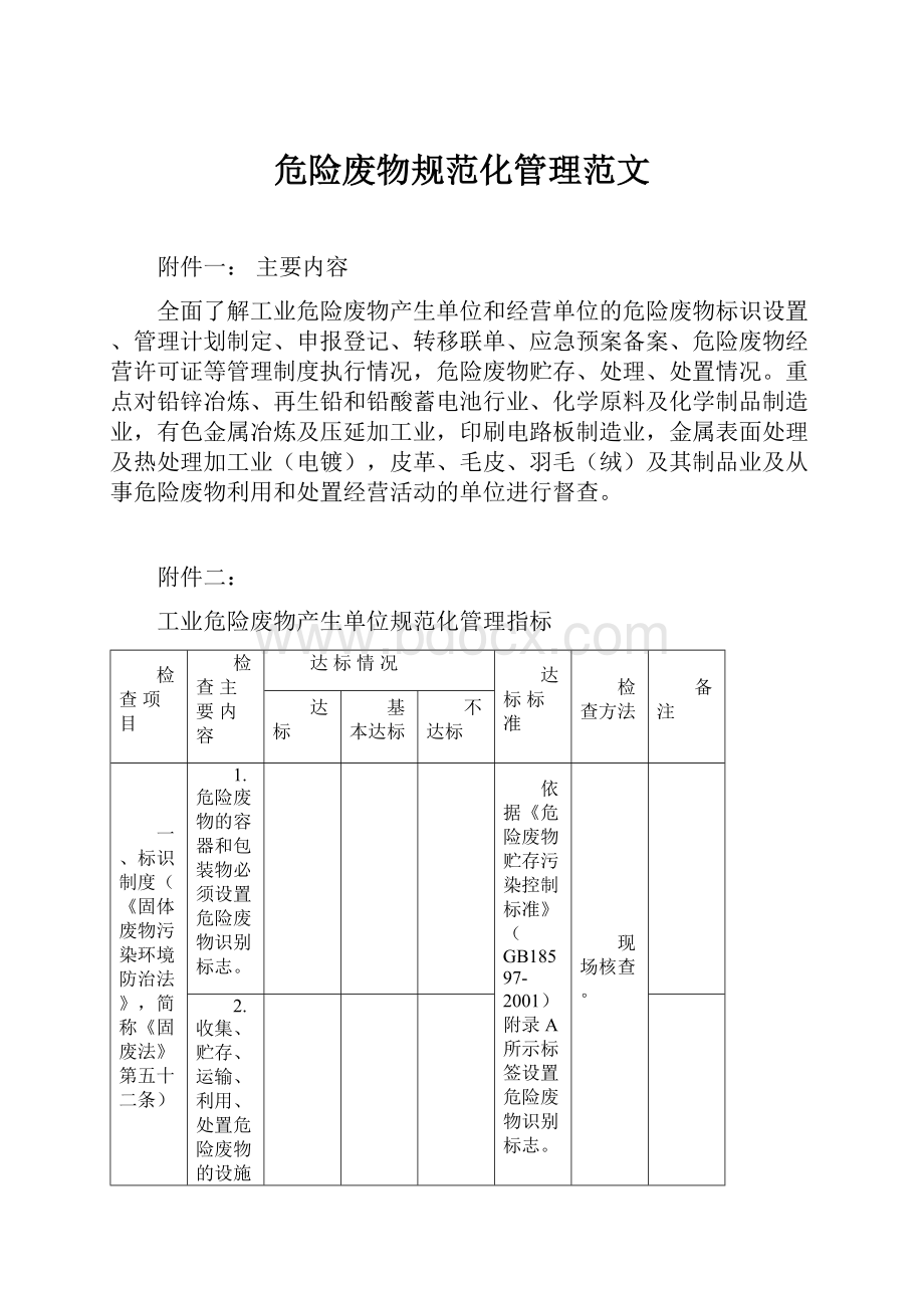 危险废物规范化管理范文.docx