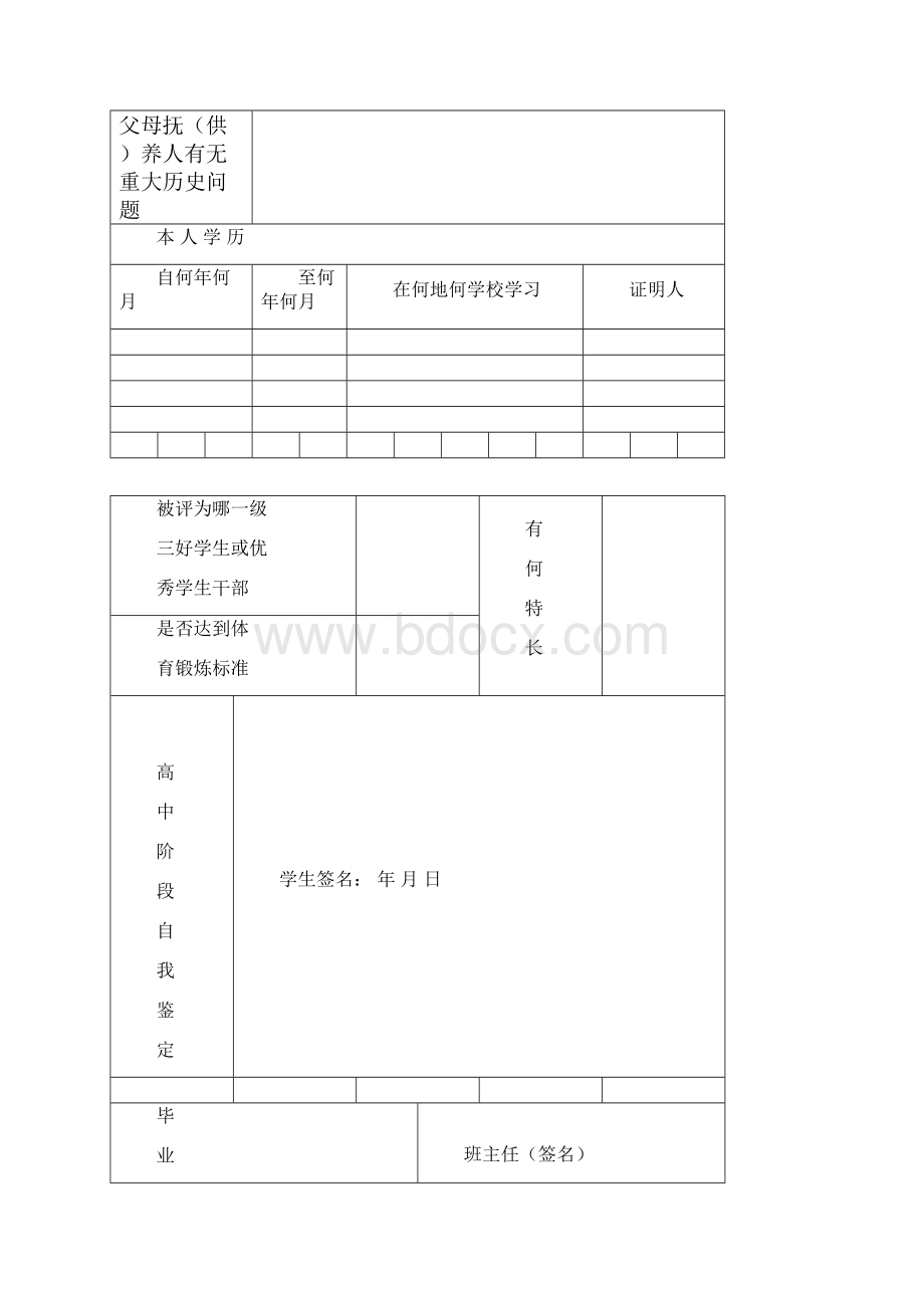 贵州省高中学生登记表.docx_第3页