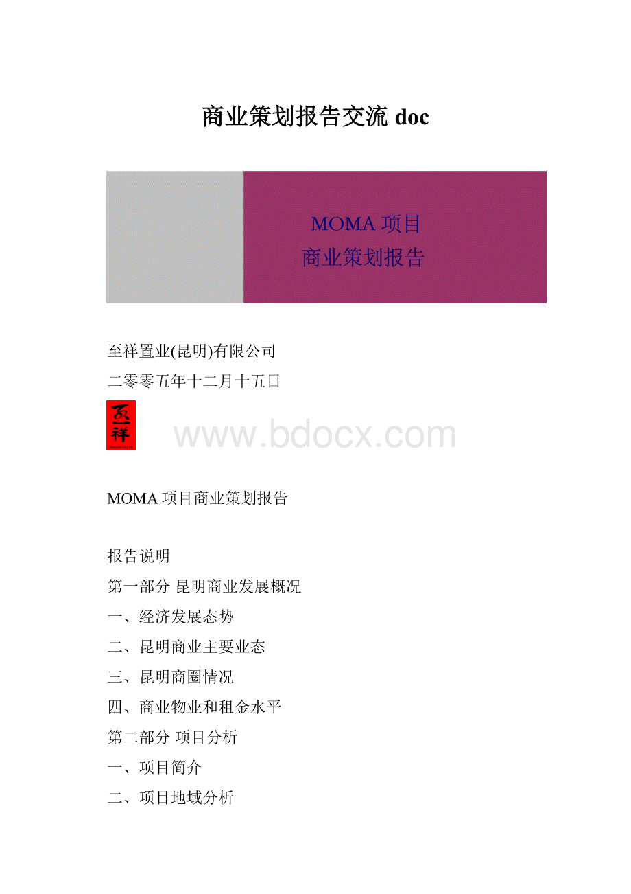 商业策划报告交流doc.docx