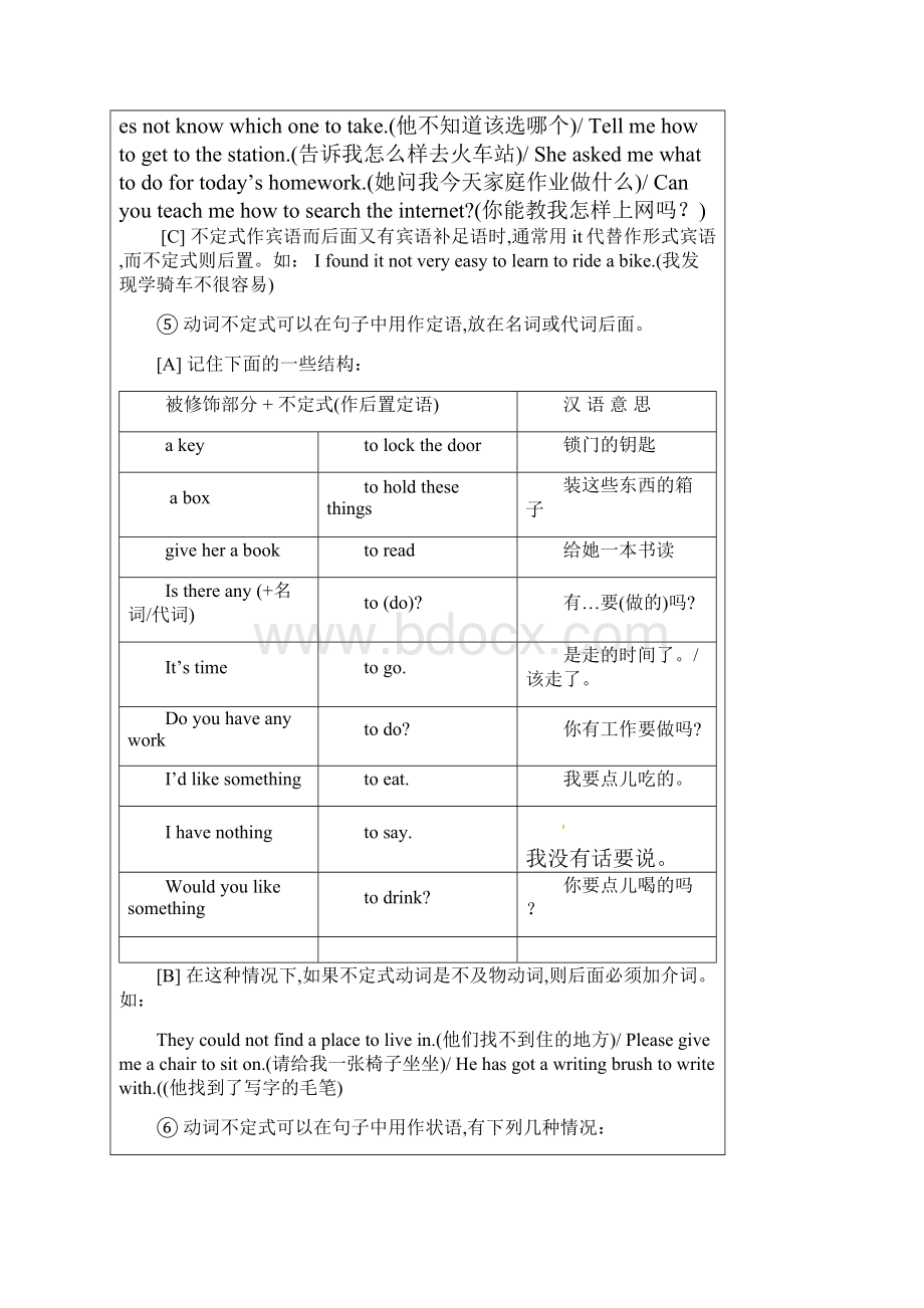 人教新目标版七年级英语下学期期末复习非谓语动词讲解及训练.docx_第2页