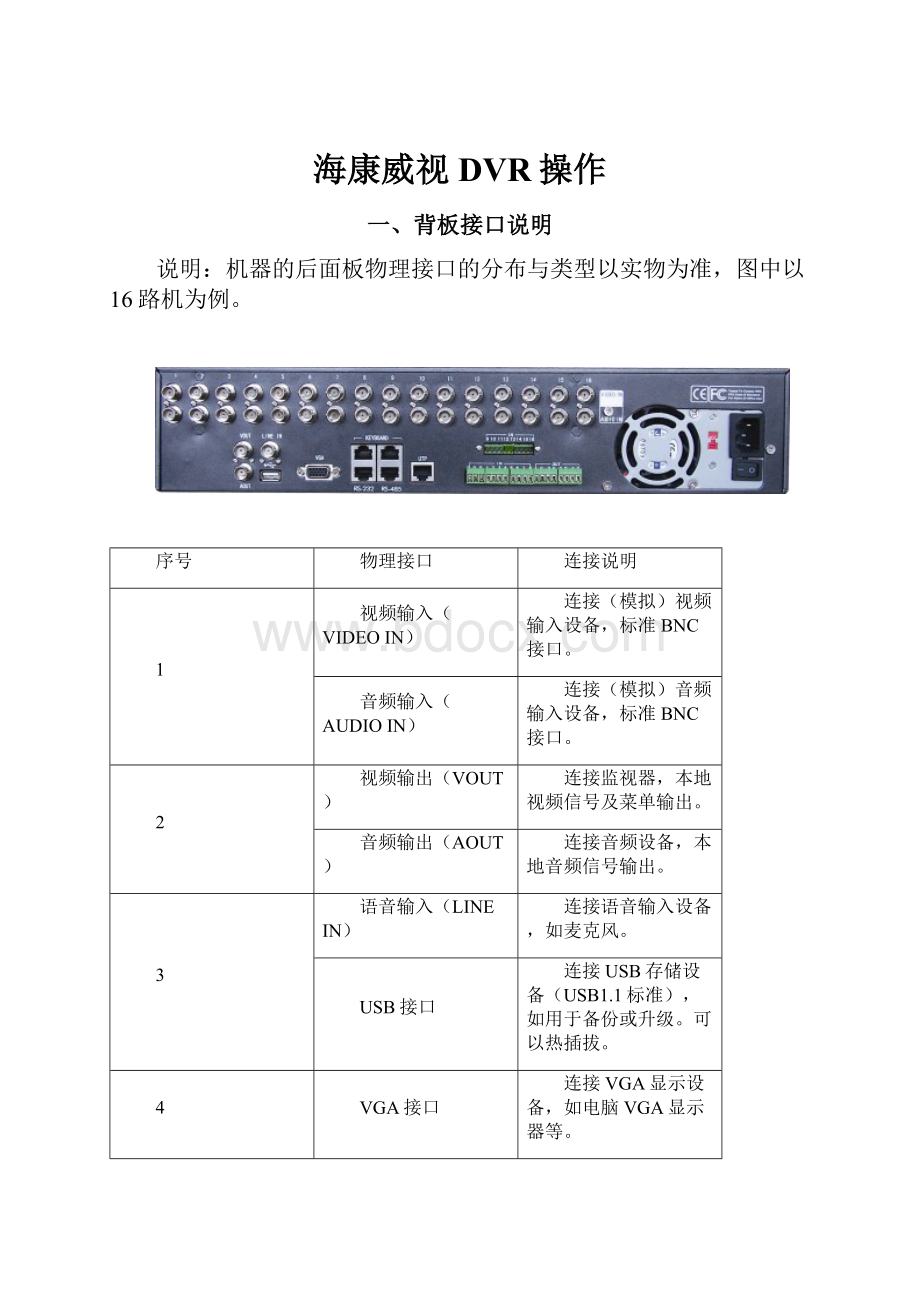 海康威视DVR操作.docx_第1页