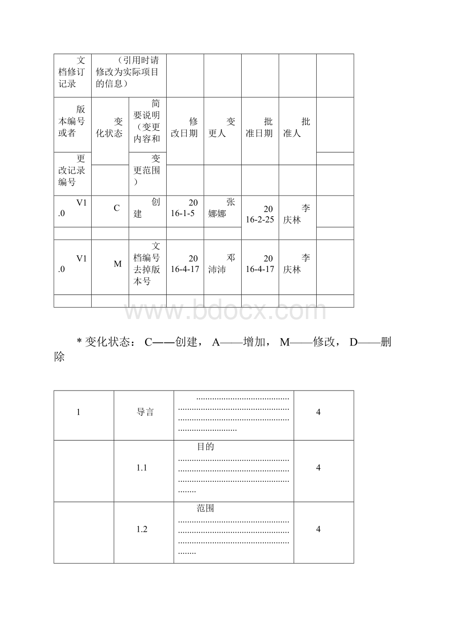 CMMI5文档之详细设计说明书模板docx.docx_第3页