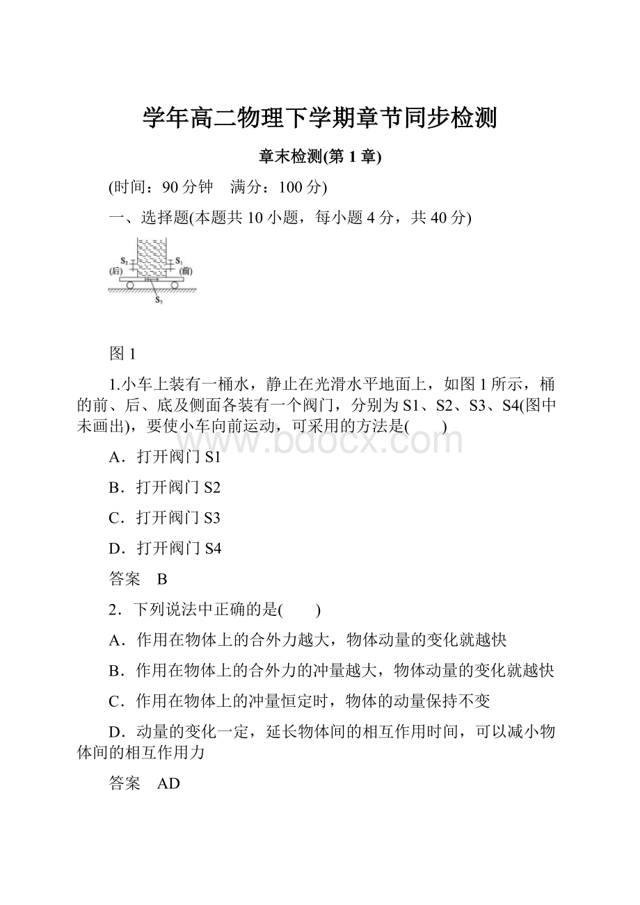 学年高二物理下学期章节同步检测.docx