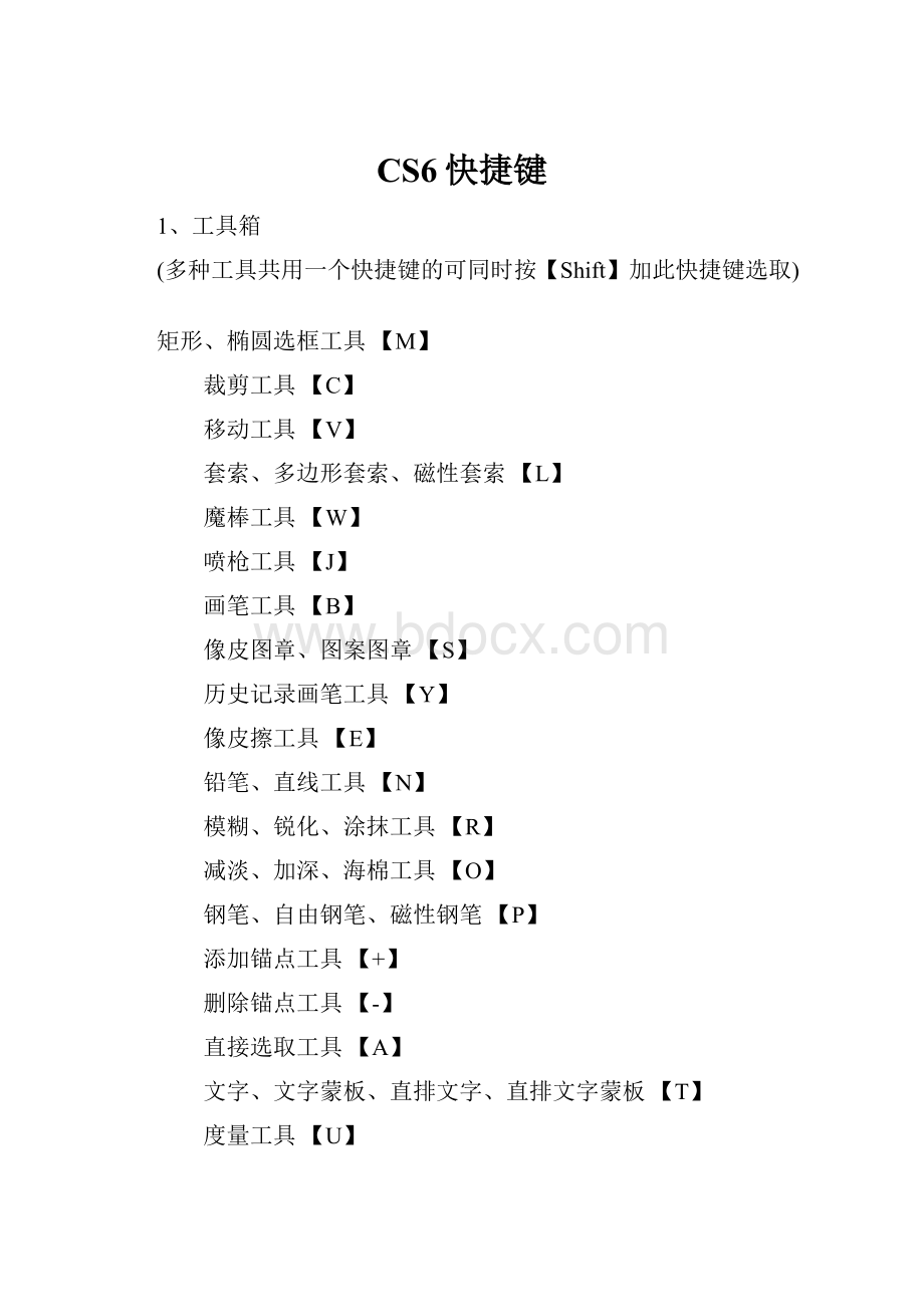 CS6快捷键.docx_第1页