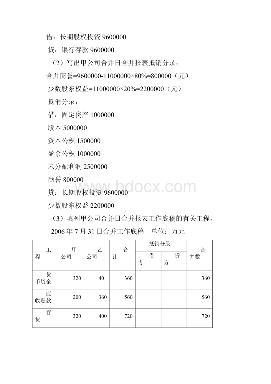 电大高级财务会计作业汇总.docx_第2页