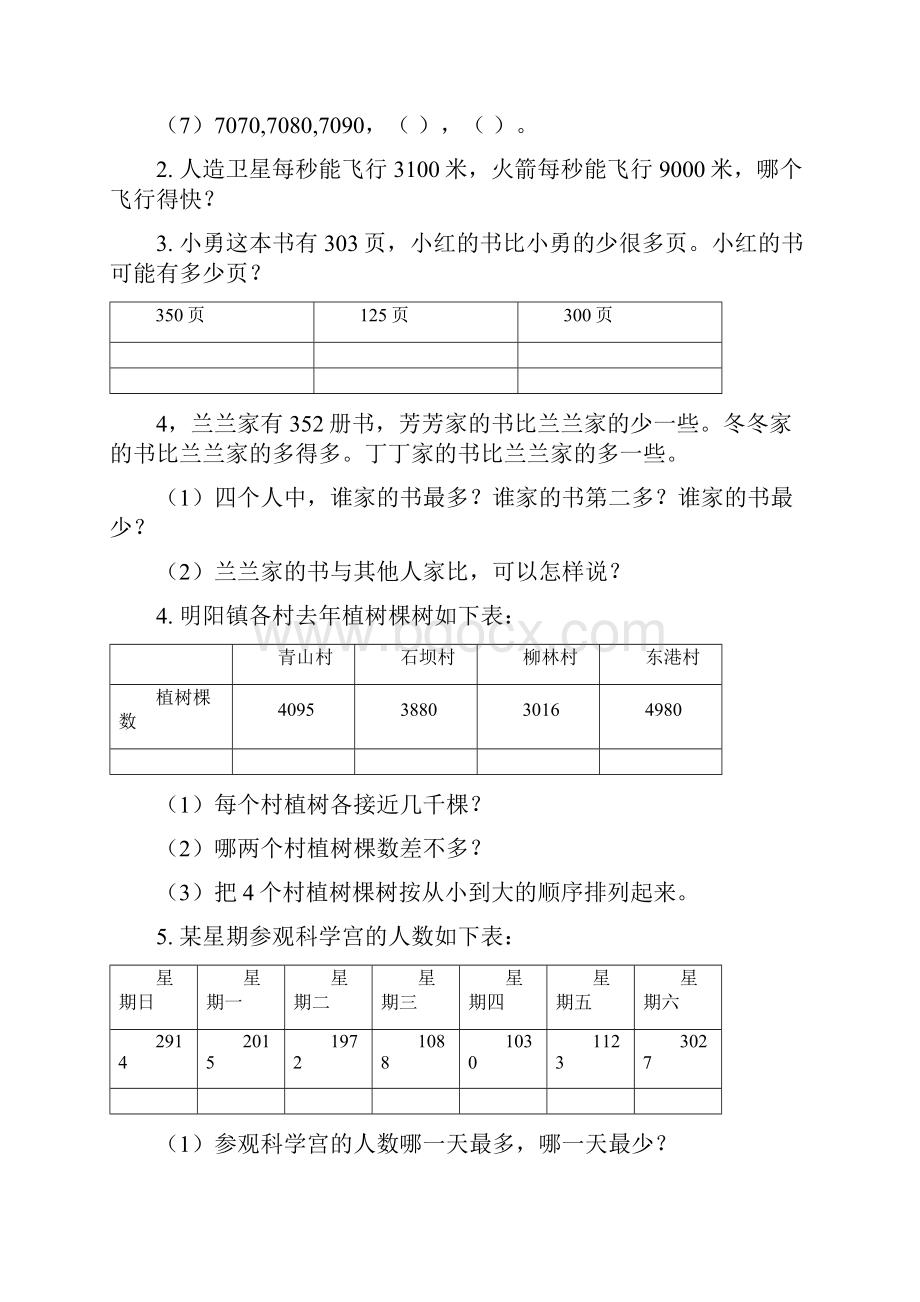 苏教版二年级下册数学书上应用题.docx_第3页