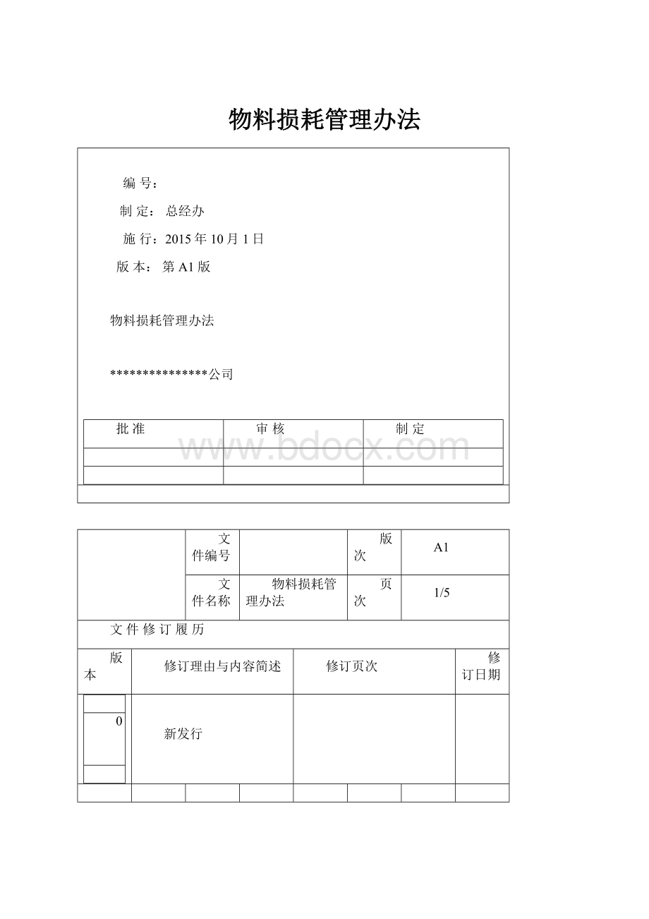 物料损耗管理办法.docx