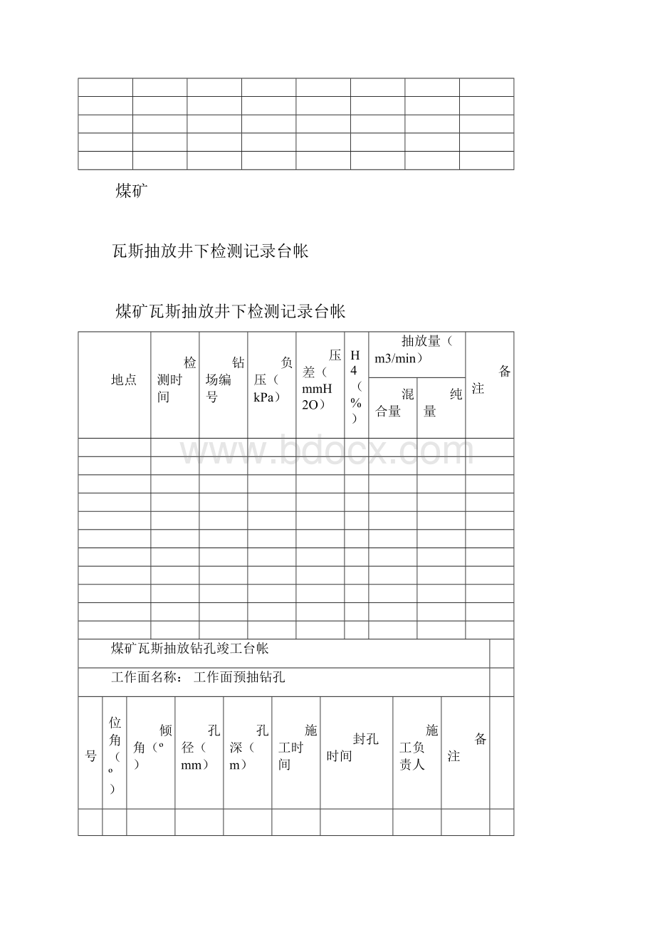 瓦斯抽放表格汇总.docx_第2页