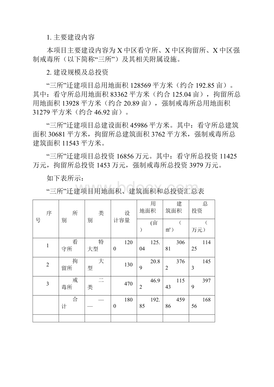 看守所拘留所强制戒毒所迁建项目建设建议书精品新.docx_第2页