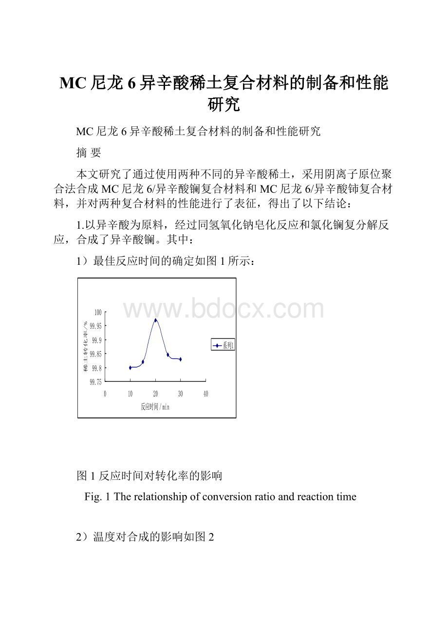 MC尼龙6异辛酸稀土复合材料的制备和性能研究.docx_第1页