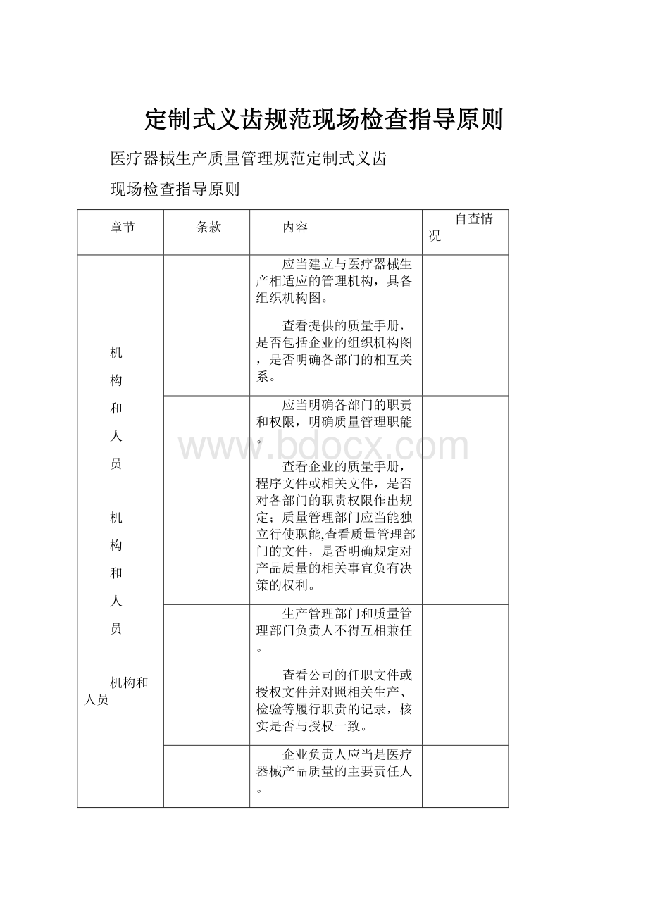 定制式义齿规范现场检查指导原则.docx