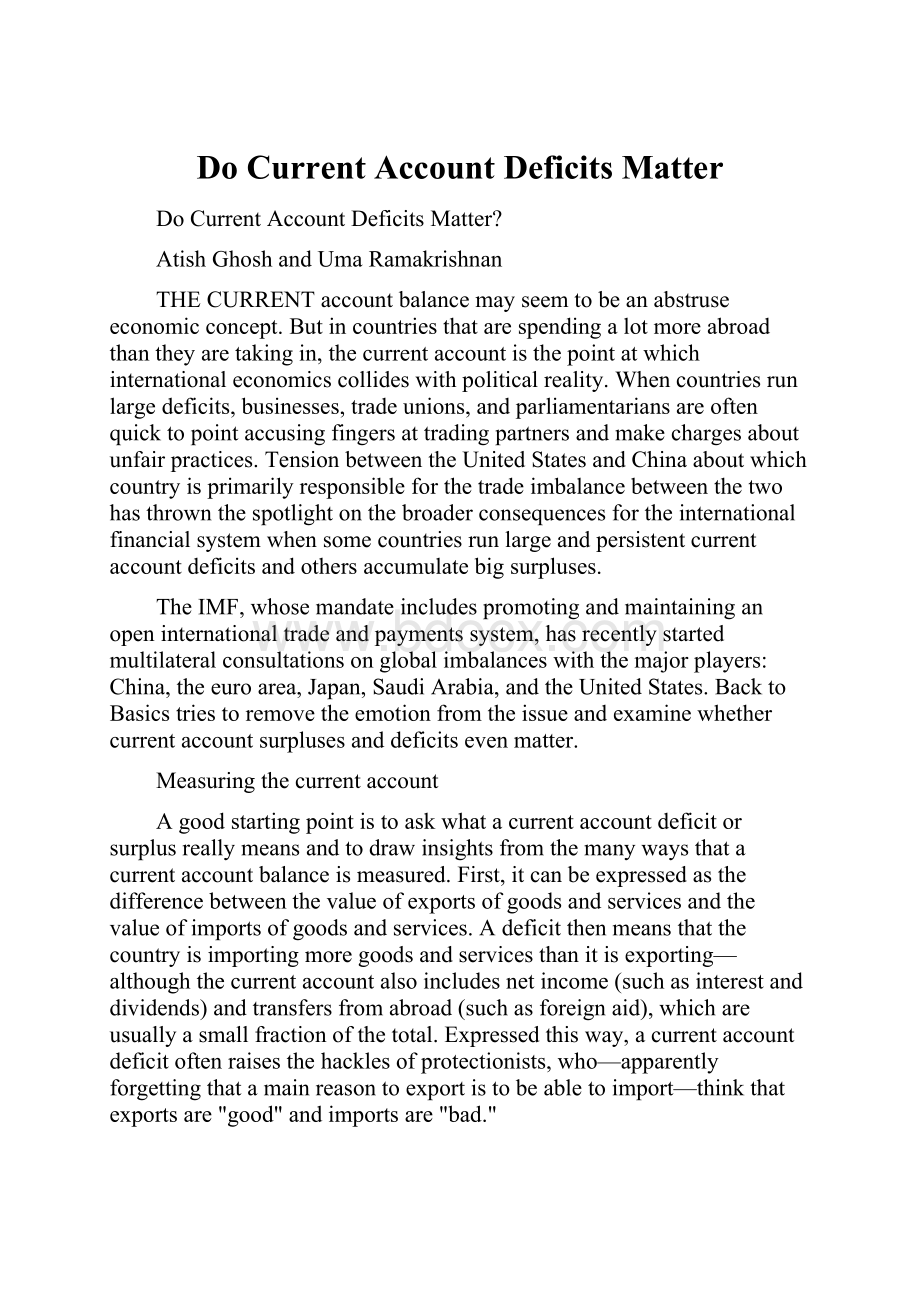 Do Current Account Deficits Matter.docx_第1页