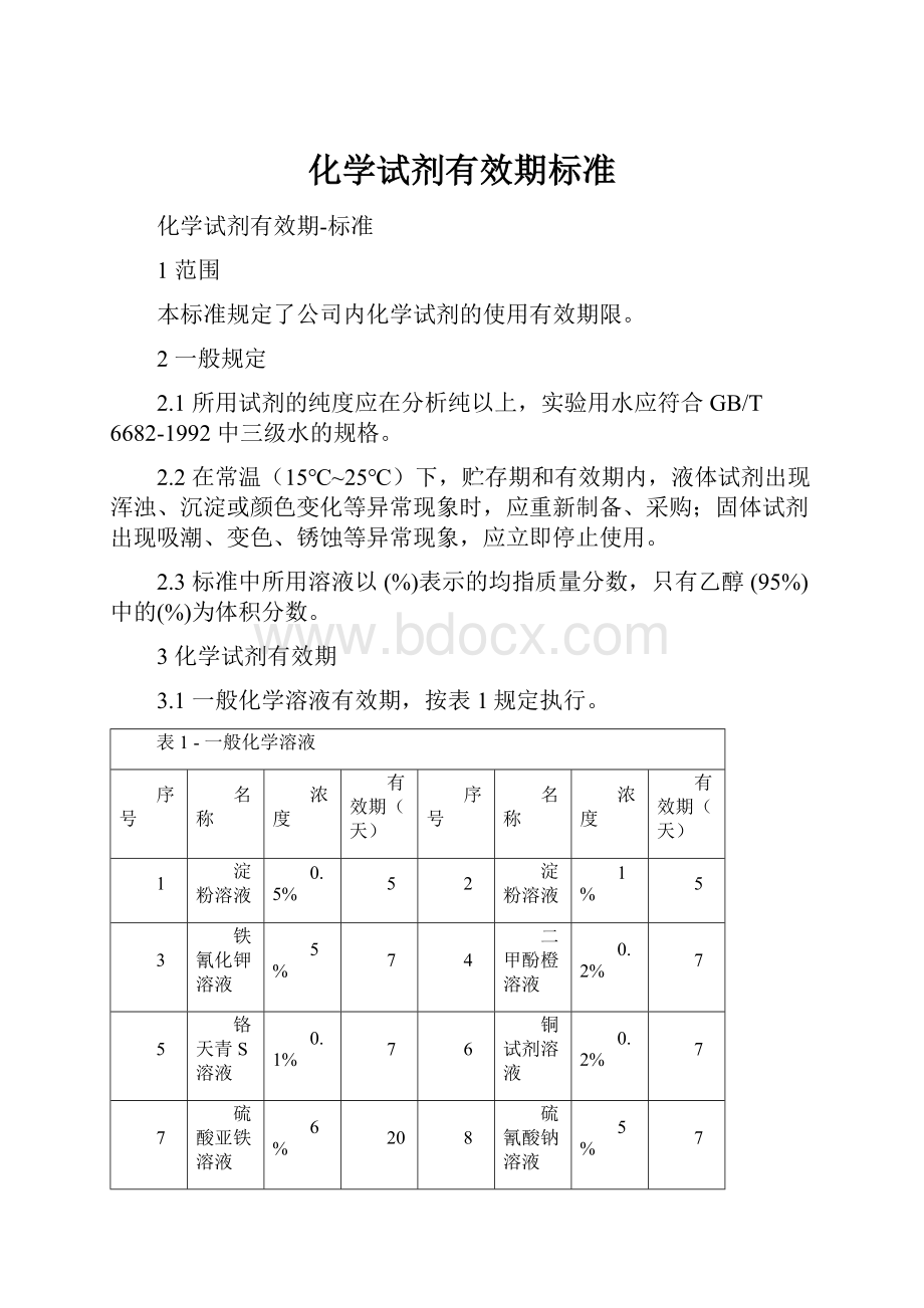 化学试剂有效期标准.docx_第1页