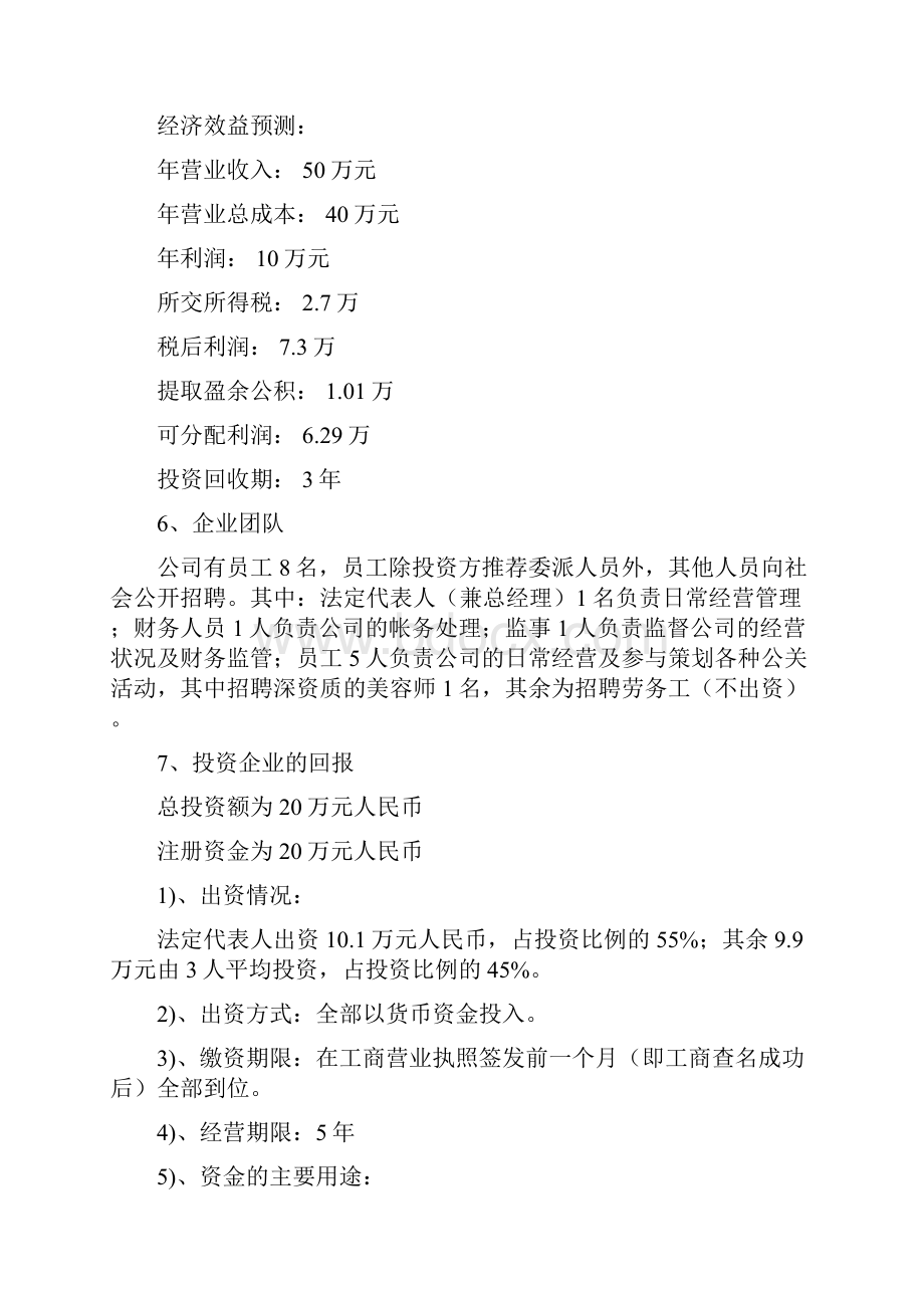 美容美发商业计划书.docx_第2页