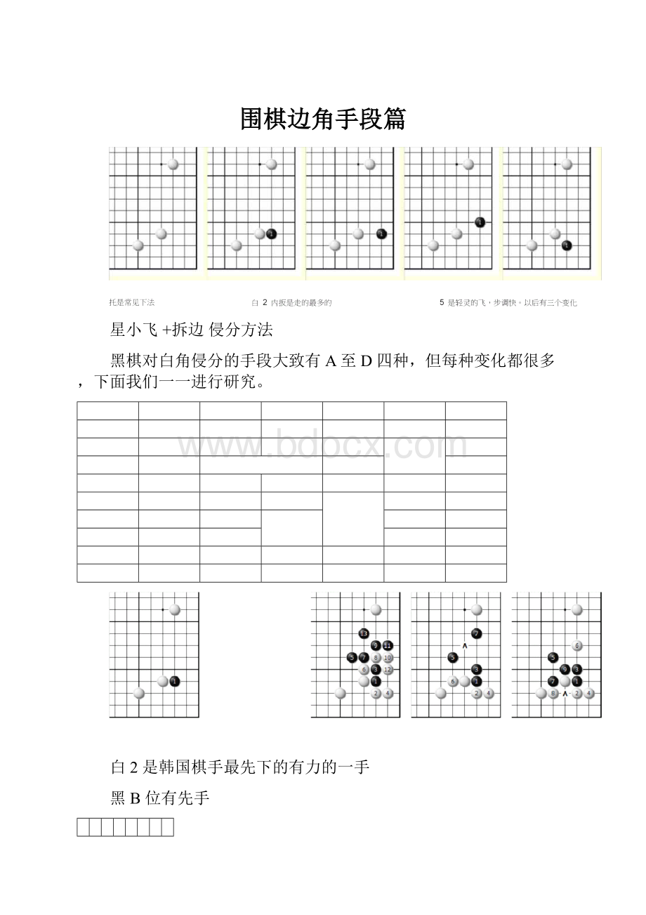 围棋边角手段篇.docx