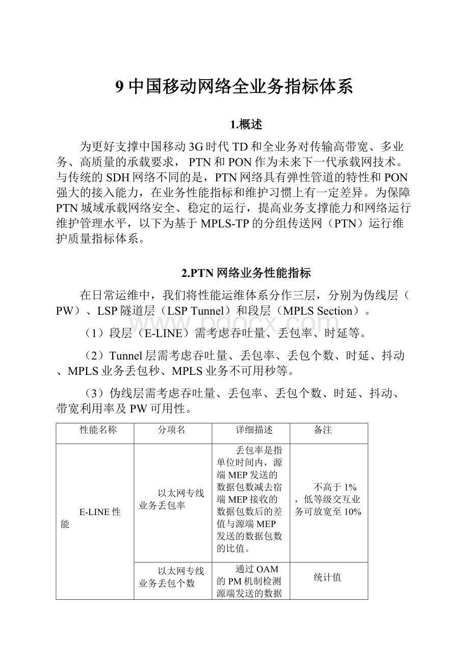 9中国移动网络全业务指标体系.docx_第1页