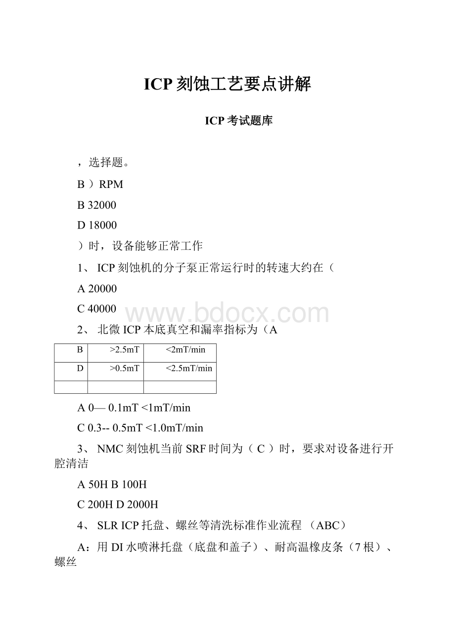 ICP刻蚀工艺要点讲解.docx