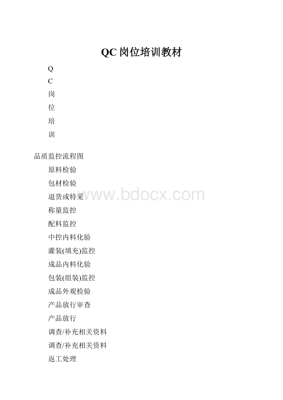 QC岗位培训教材.docx