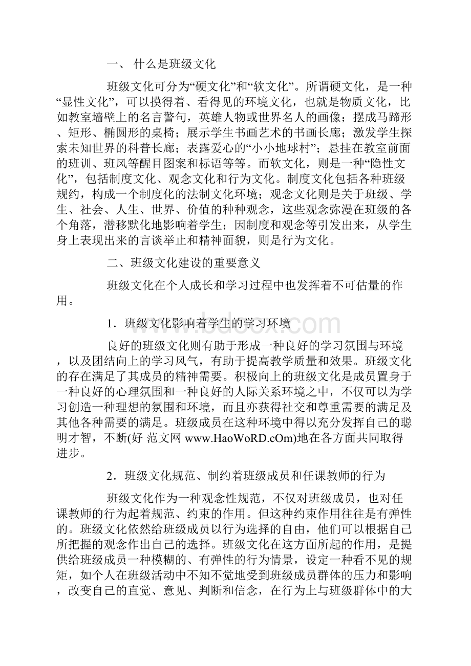 班主任班级文化建设总结精选多篇.docx_第3页