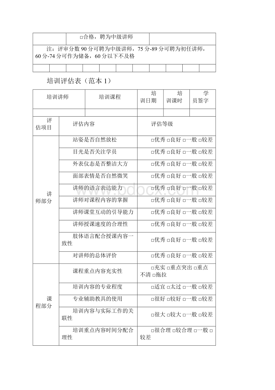 培训讲师工作评估表.docx_第3页