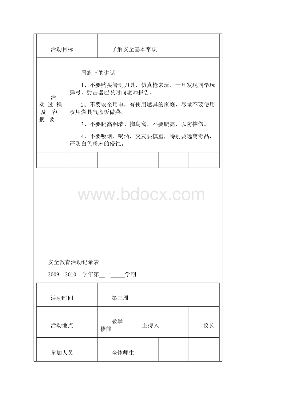 安全教育活动记录表填写内容.docx_第3页