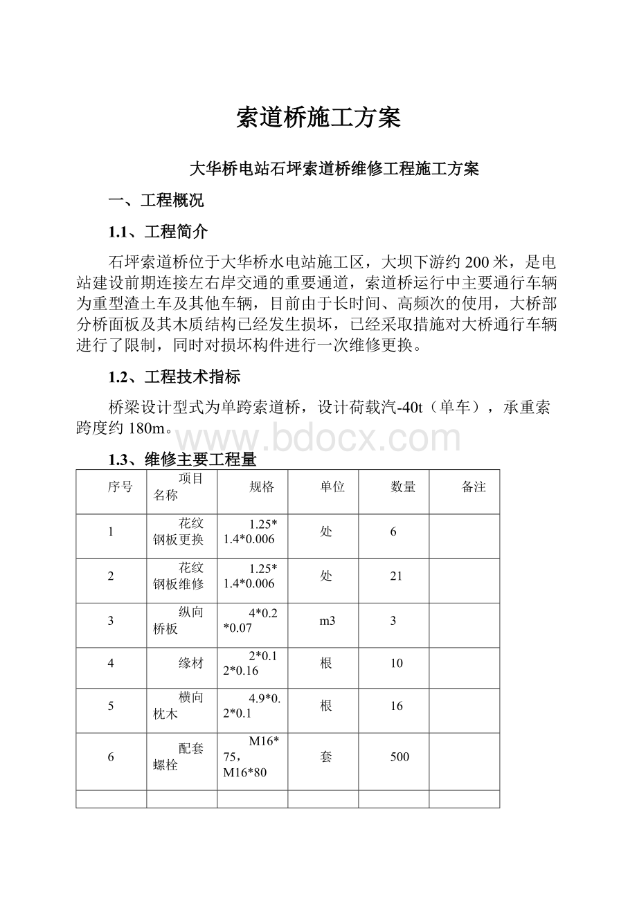 索道桥施工方案.docx_第1页