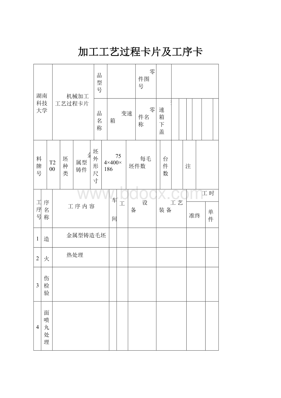 加工工艺过程卡片及工序卡.docx_第1页