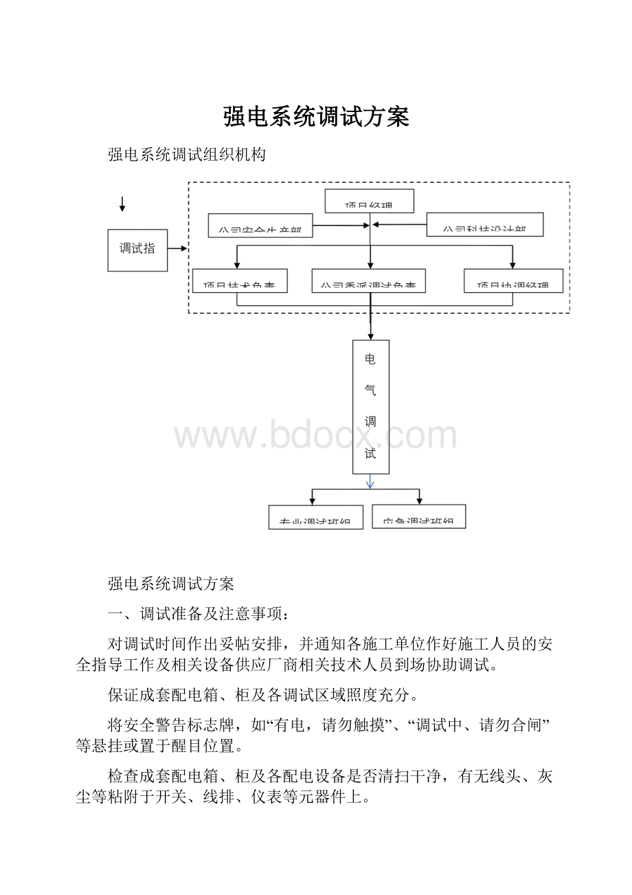 强电系统调试方案.docx_第1页