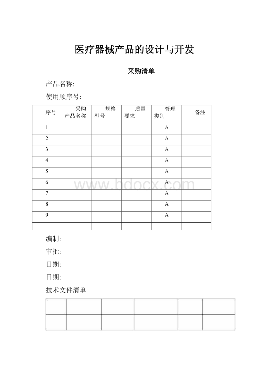 医疗器械产品的设计与开发.docx