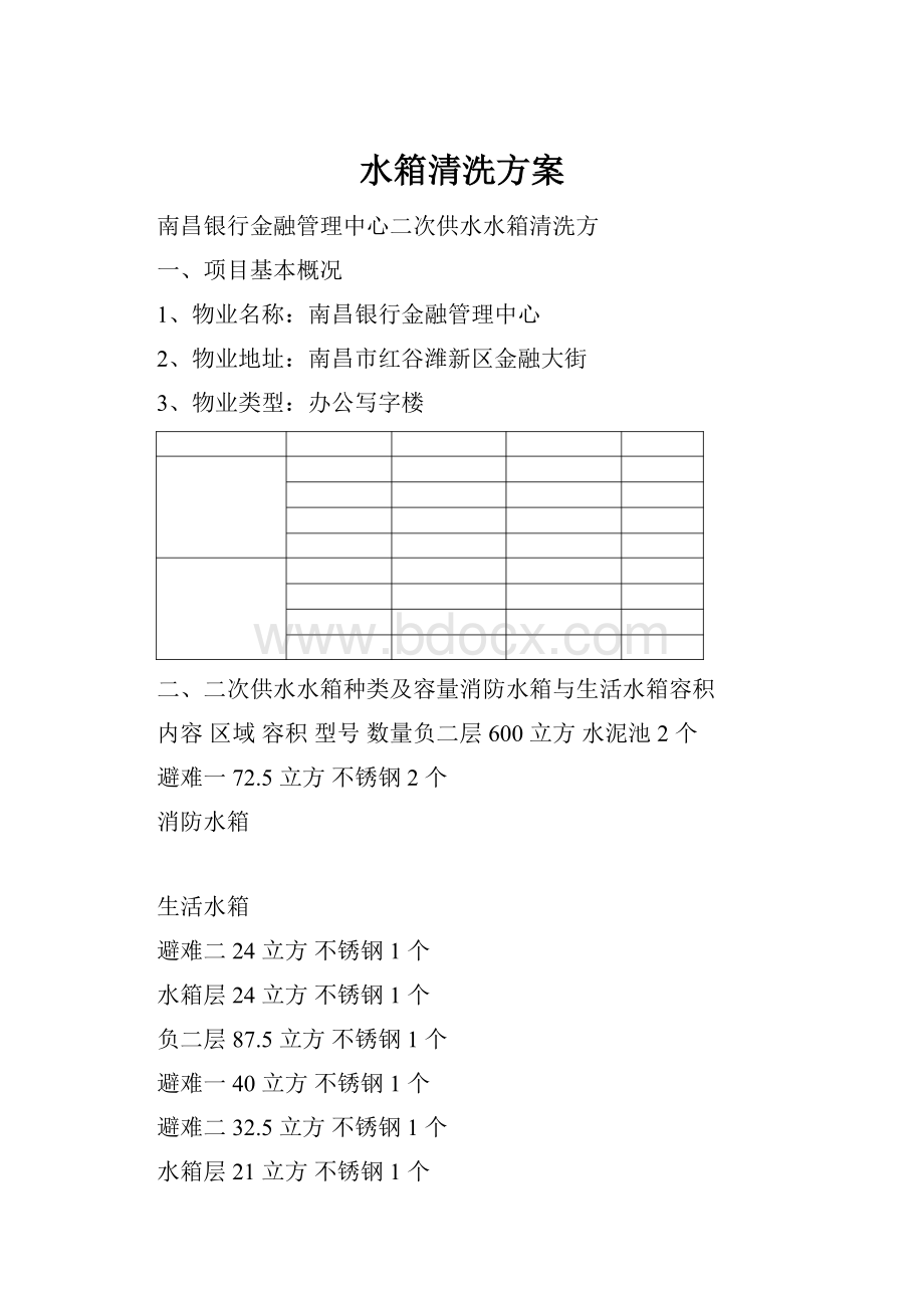 水箱清洗方案.docx_第1页